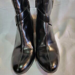 CALVIN KLEIN - Wedge Heel Brown Ankle Boots